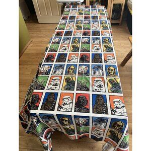 Star Wars Full Size Flat Bed Sheet Portraits Vader Yoda Chewy Boba Fett